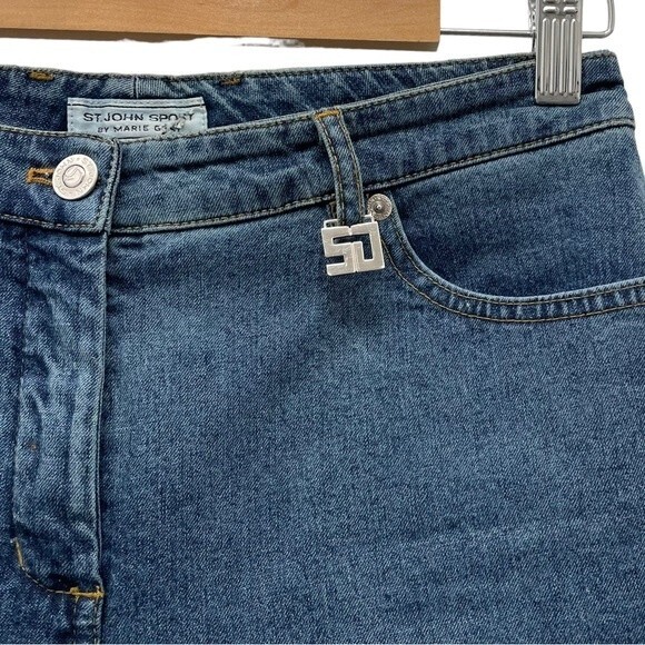 Vintage St. John Sport Jeans Medium Wash Straight Leg High Rise Women’s Size 2 - Picture 8 of 16
